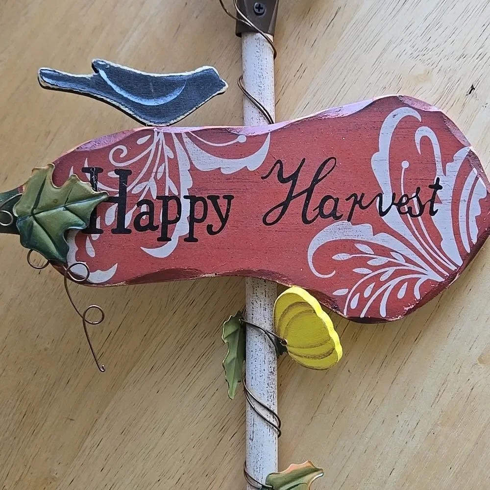 Happy Harvest Wall Art Bird Orange cream Yellow Accents Home Hobby Lobby House